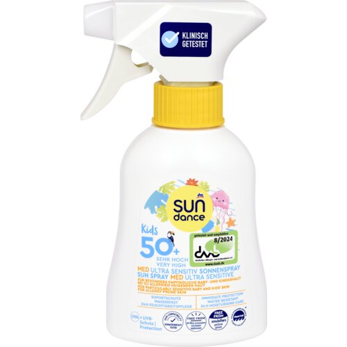 sundance Kids MED ULTRA SENSITIV dečije mleko za zaštitu od sunca u spreju, SPF 50+ 200 ml Cene