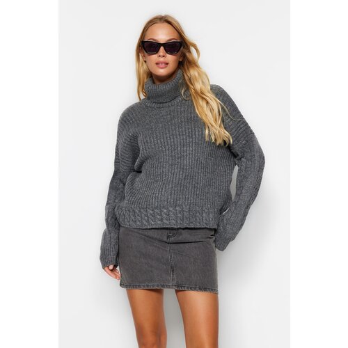 Trendyol Sweater - Gray - Regular fit Cijene