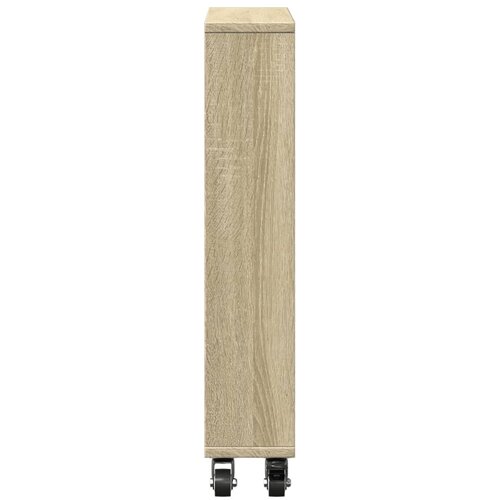  Uska kolica za odlaganje Sonoma hrast 48x13x68 cm Konstruirano drvo Slike