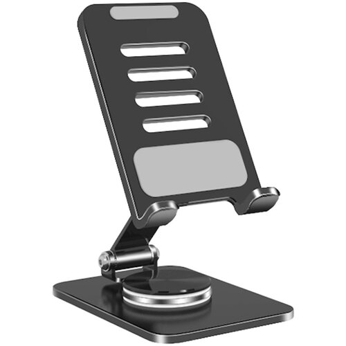 ILIKE STM2 kovinsko stojalo za pametni telefon z nastavljivim popolnim kotom in 360-stopinjsko vrtljivo platformo, črna, (21633547) Slike