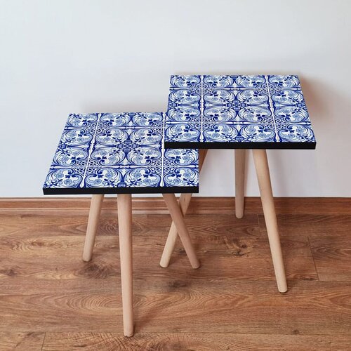 Hanah home set klub stočića 2Shp42, 2 komada, Plavi Cene