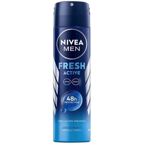 Nivea MEN Fresh Active deodorant v pr&amp;scaron;ilu 150 ml Slike