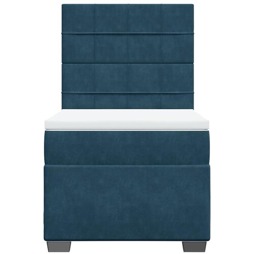 Box spring krevet s madracem plavi 100x200 cm bar&amp;scaron;unasti Slike
