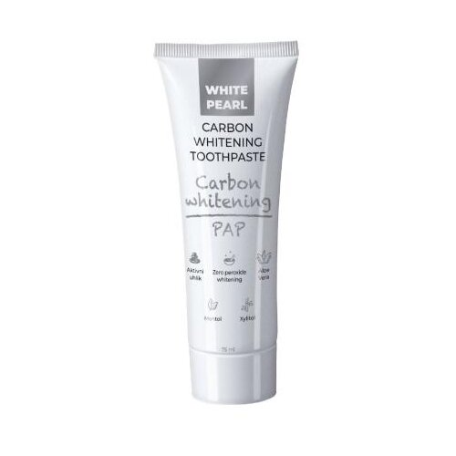 White Pearl PAP Carbon Whitening Toothpaste zobna pasta 75 ml Cene