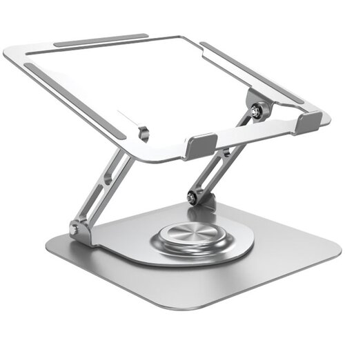 INF 360&amp;deg; vrtljivo stojalo za prenosni računalnik - zložljivo držalo za prenosni računalnik iz aluminijeve zlitine Silver, (21337336) Slike