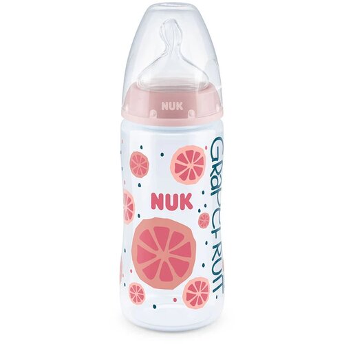 Nuk plastična flašica silikon fruits roze 300 ml, 6-18m 216286.2 Cene