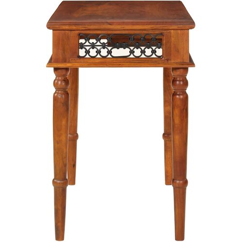  Radni stol s ladicom 110 x 50 x 76 cm masivno bagremovo drvo Slike