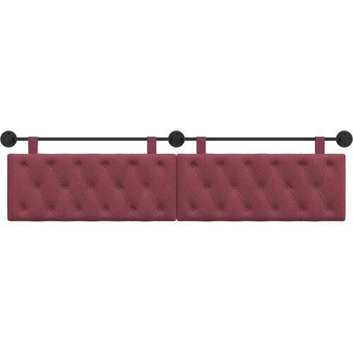 Držeće uzglavlje Zidne Vinska crvena 210 x 55 x 7 cm tkanina - boja crnog vina 200 cm bez LED Slike