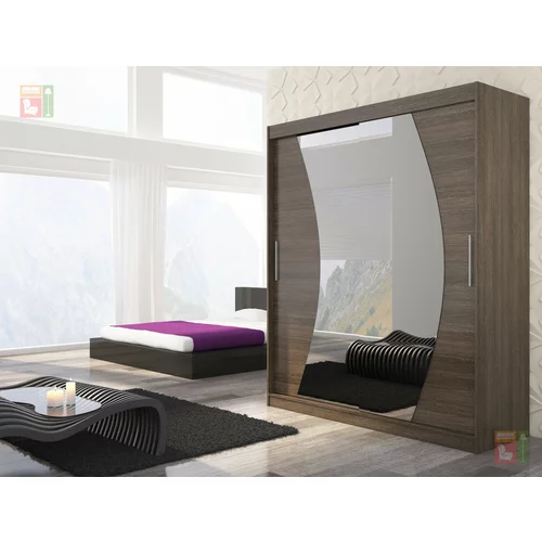 ADRK Furniture Garderobna omara z drsnimi vrati Dolores 180x215x58 cm