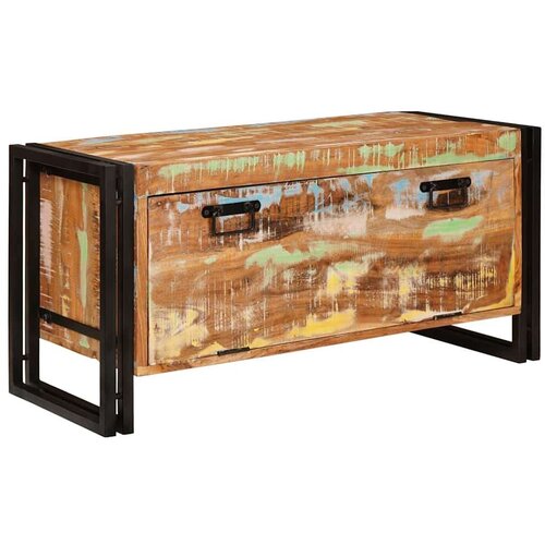 vidaXL Ormar za cipele Smeđa 90 x 38 x 45 cm masivno obnovljeno drvo Cijene