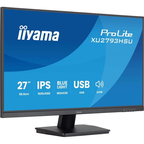 Iiyama XU2793HSU-B7 LED zaslon Energetska učinkovitost 2021 E (A - G) 68.6 cm (27 palac) 1920 x 1080 piksel 16:9 1 ms Di Cijene