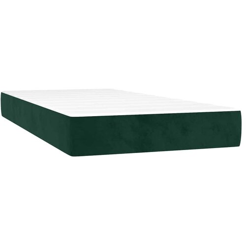  box spring s madracem LED tamnozeleni 200x200 cm bar&amp;scaron;un - Tamnozelena 200 x 200 cm Dizajn s gumbima Slike