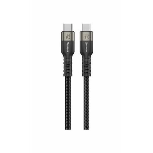 Swissten kabel data video, USB-C/USB-C, USB 4.0/8K/240W, 40 Gb/s, 1,5m crni Cijene