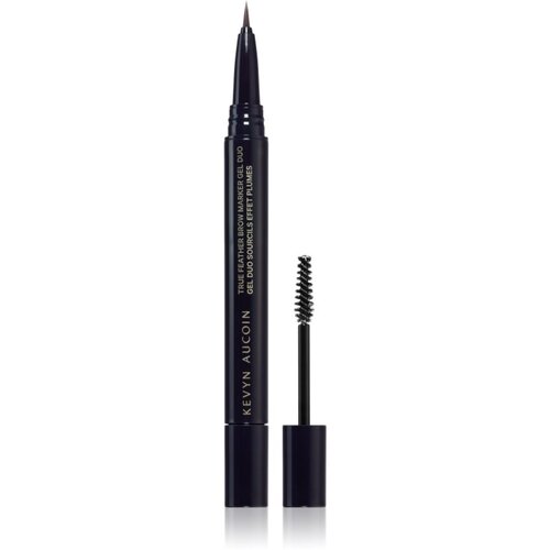 Kevyn Aucoin True Feather Brow Marker Gel Duo tekoče črtalo za obrvi s krtačko odtenek Brunette 0,4 ml Cene