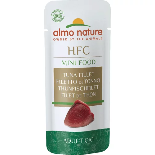 HFC Almo Nature Green Label Mini Food - Varčno pakiranje: file tune (25 x 3 g)