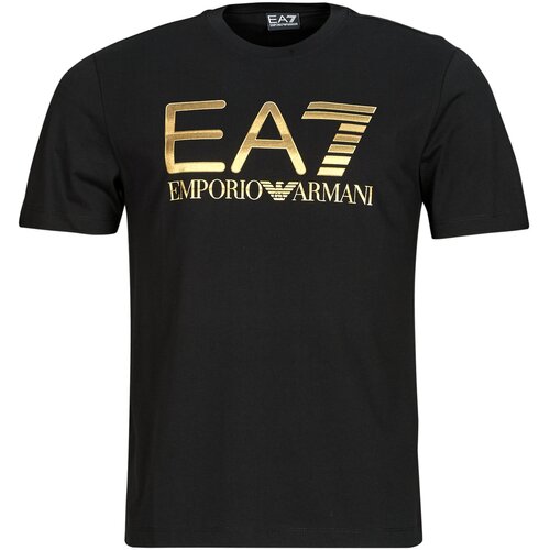 Ea7 Emporio Armani Majice s kratkimi rokavi TRAIN LOGO SERIES M TEE BIG LOGO SS - TRAIN LOGO SERIES M TEE BI Črna Slike