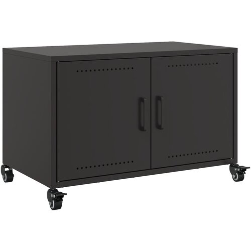 vidaXL TV ormarić crni 68 x 39 x 43,5 cm hladno valjani čelik Cijene