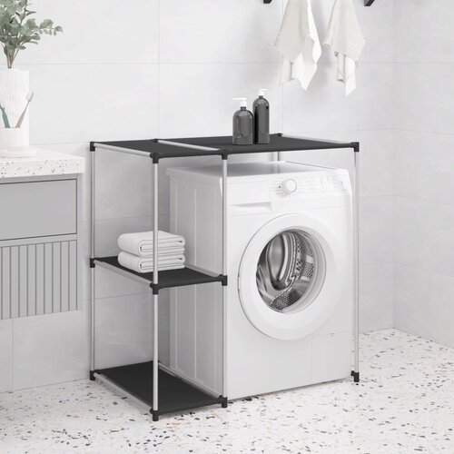 vidaXL Regal za nad pralni stroj črn 87x55x90,5 cm železo Cene