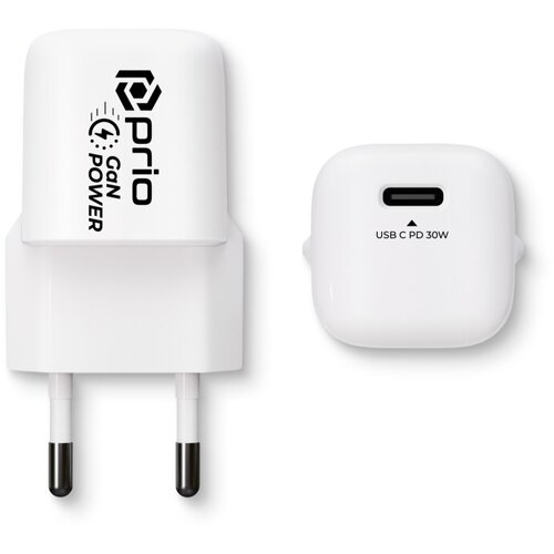 Prio Zidni punjač GaN Power 30W PD (USB C) bijeli Cijene