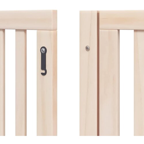  Vrata za pse s vrata&amp;scaron;cima 12 panela sklopiva 960 cm drvo topole Slike