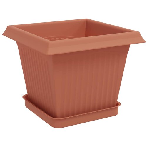  Saksije za biljke 24 pcs Crvena cigla 20 x 20 x 16 cm Plastika Slike