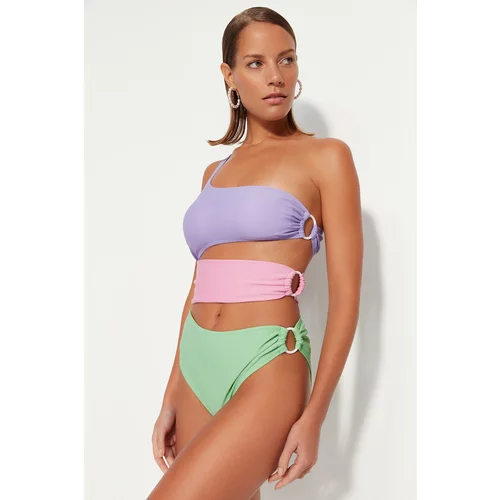 Trendyol Swimsuit - Multicolored - Plain