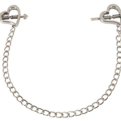 Bad Kitty Heart Shaped Nipple Clamps Silver Cijene