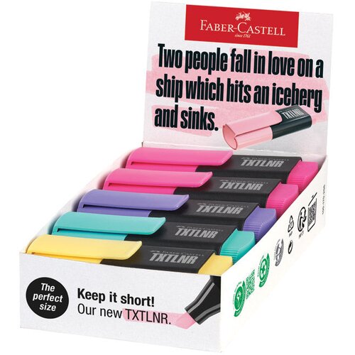 Signir 1-5MM MINI TXTLNR PASTEL 2 KART.KUTIJA PK10 FABER CASTELL 154212 SORTIRANO Cene