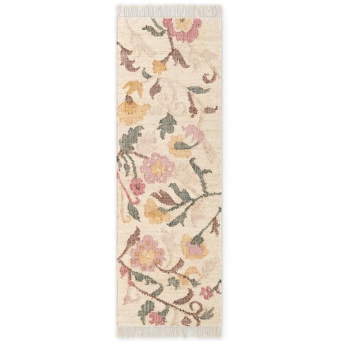 Elle Decoration Krem ručno rađena jutena staza 80x200 cm Roya Violette &ndash; Cijene