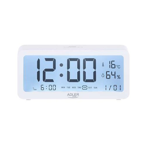 Olimp Sport Budilnik sa alarmom temparaturom i vlažnošću Adler ad1195w Cene