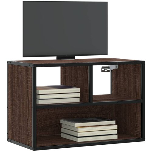 VidaXL TV ormarić boja hrasta 60x31x39,5 cm konstruirano drvo i metal Slike