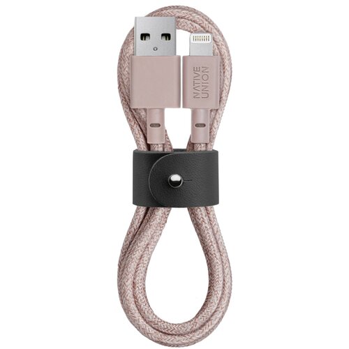 NATIVE UNION Belt Cable USB-A to Lightning 1,2m Rose Slike