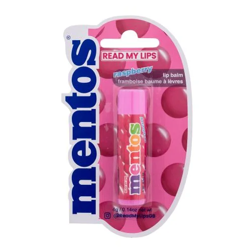 Mentos Lip Balm Raspberry hidratantni balzam za usne s okusom maline 4 g