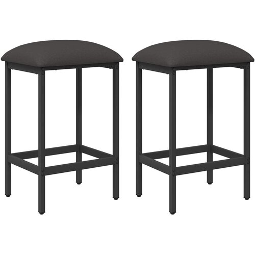  stolica 2 kom. Tamnosiva 40 x 32 x 74 cm Slike