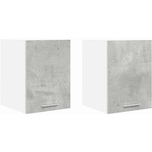 VidaXL viseći ormarić riga 2 pcs beton siva i bijela 30 x 31 x 40 cm Slike