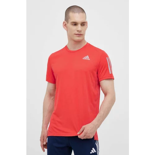 Adidas Kratka majica za tek Own the Run oranžna barva