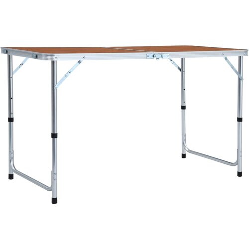 vidaXL Sklopivi stol za kampiranje aluminijski 120 x 60 cm Cijene