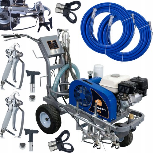 Rosfix LineMark Pro LM10 Duo &ndash; Brizgalna Naprava Za Označevanje Cest S Batno Črpalko | 6.5HP 5000W, 20 MPa, 10 L/min, 2 Pi&scaron;toli, 2x10 m, (5000356552) Cene