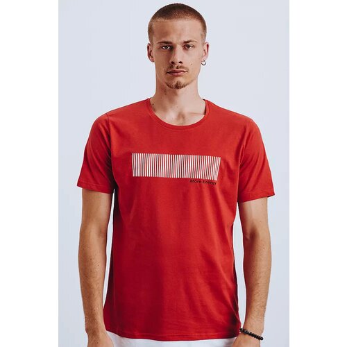 DStreet Red RX4651 men's T-shirt with print Slike