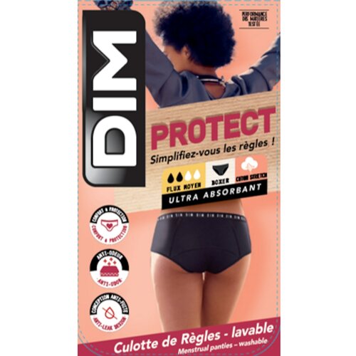 DIM MENSTRUAL BOXER - Menstrual Panties - Black Slike