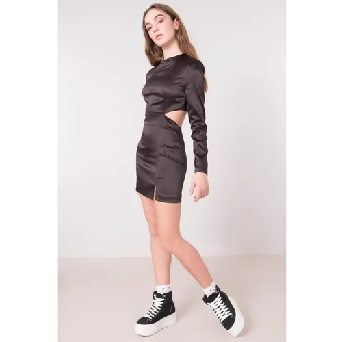 Fashion Hunters Black fitted BSL dress