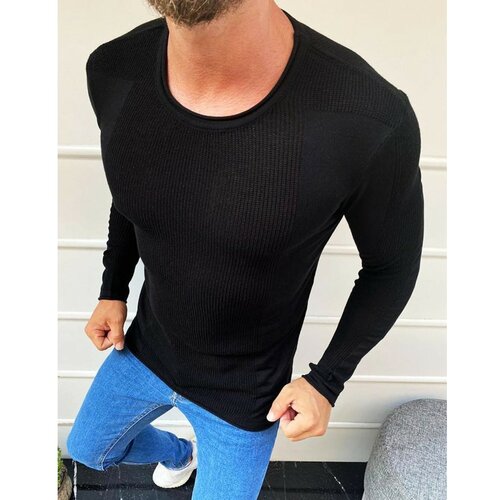 DStreet Crni muški pulover WX1587 crna | svetloplava Cene