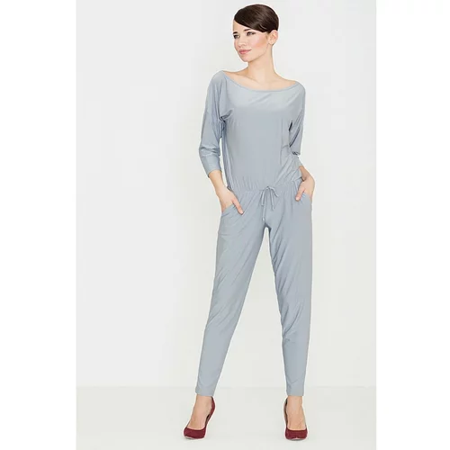 Lenitif Woman's Jumpsuit K145 Grey