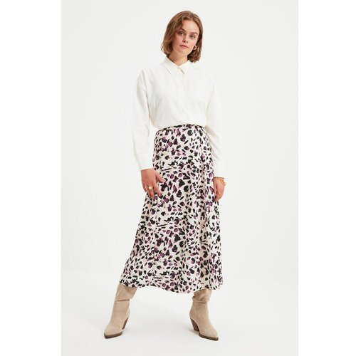 Trendyol Cream Knitted Skirt Cene