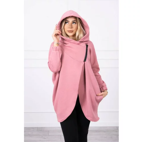 Kesi Sweatshirt with short zipper light pink