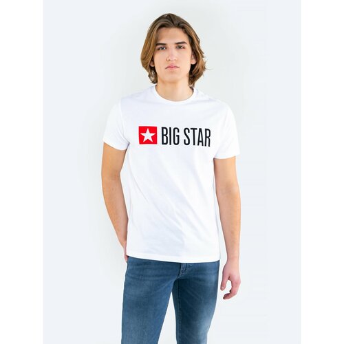 Big Star Muška majica_ss majica 151997 Krem pleteno-101 plava | bela Slike