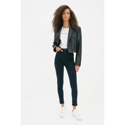 Trendyol Navy Blue High Waist Skinny Jeans Slike