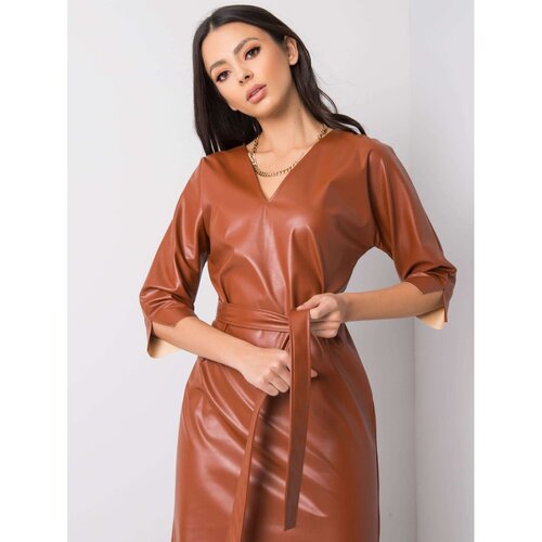 Fashion Hunters Ženska obleka Leather Slike