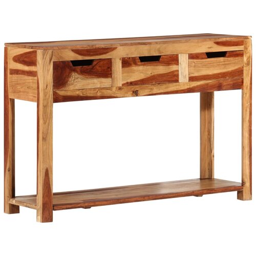 VidaXL Konzolna mizica 110x35x75 cm trden akacijev les Slike
