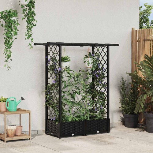  Povi&scaron;eni krevet s mrežom i krovom Crna 122,5 x 40 x 123 cm PP Cijene
